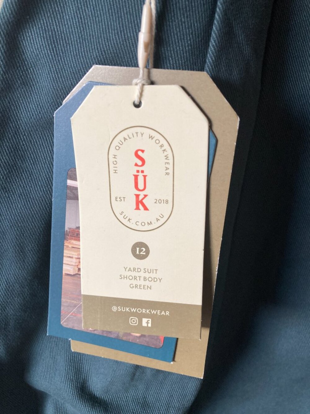 SUK Workwear Yard Suit NWT - Picture 3 of 9